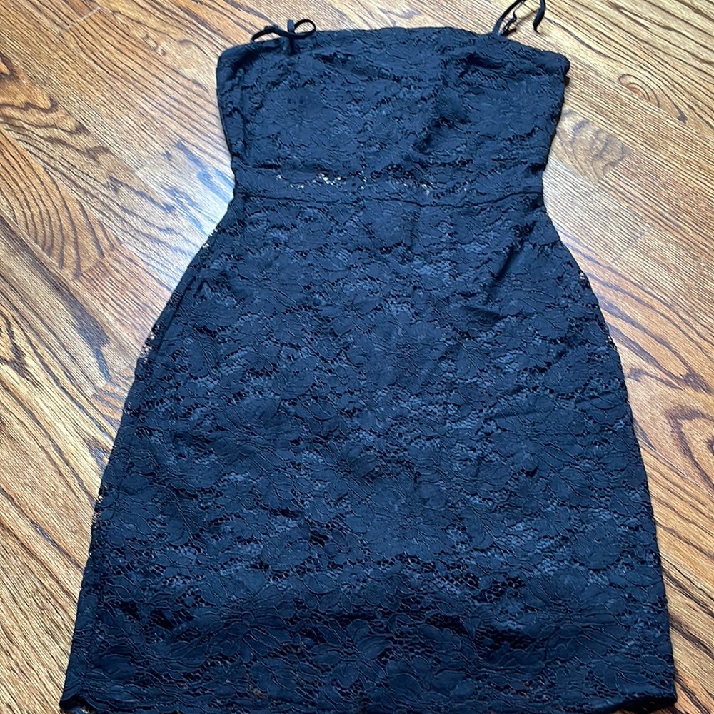 Black lace small short dress from mi ami size small
